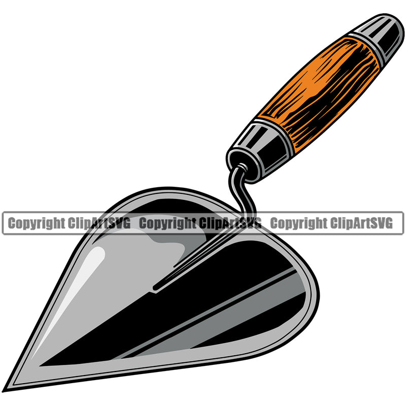 Mason Spade Color Quote Vector White Background Design Element Artwork Spade Down Masonry Construction House Wall Builder Concrete Block Work Worker Build Cement Bricklayer Brick Repair Company Art Logo Clipart SVG