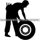 Mechanic Engine Tire Wheel Rim Auto Car Biker Fix Repair Service Shop Vector Mechanic Engine Auto Repair Automotive Service Car Truck Motorcycle Technician Garage Shop Vehicle Maintenance Design Element Company Business Logo Clipart SVG