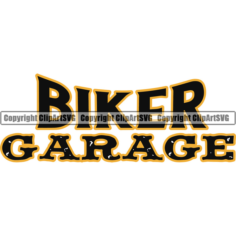Biker Garage Quote Color Vector Design Element Mechanic Engine Auto Repair Automotive Service Car Truck Motorcycle Technician Garage Shop Vehicle Maintenance Company Business Logo Clipart SVG