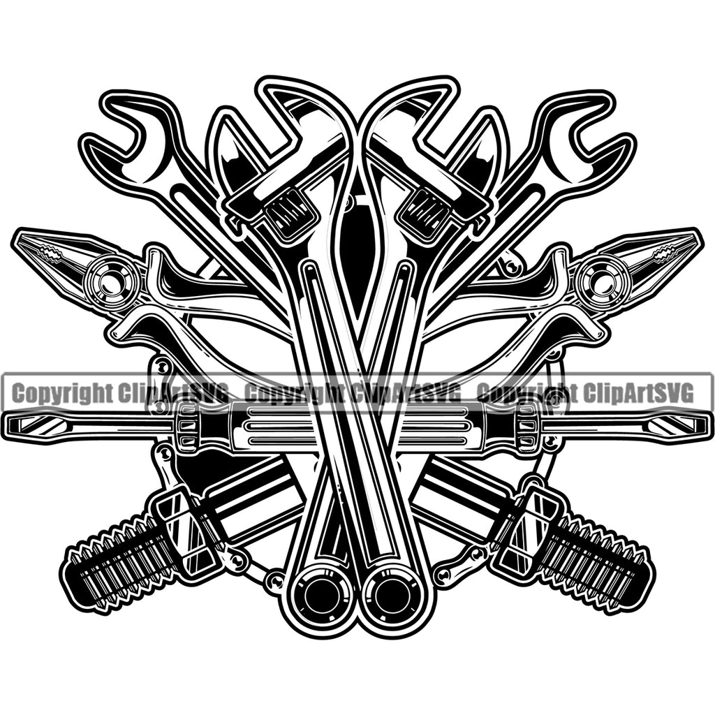 auto mechanic tools logo