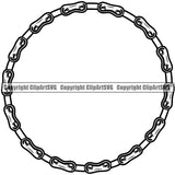 Piston Chain White Background Design Element Mechanic Engine Auto Repair Automotive Service Car Truck Motorcycle Technician Garage Shop Vehicle Maintenance Company Business Logo Clipart SVG