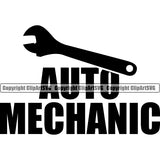 Auto Mechanic Quote Color Vector Wrench Symbol Vector Design Element Mechanic Engine Auto Repair Automotive Service Car Truck Motorcycle Technician Garage Shop Vehicle Maintenance Company Business Logo Clipart SVG