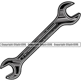 Wrench Vector Design Element White Background Mechanic Engine Auto Repair Automotive Service Car Truck Motorcycle Technician Garage Shop Vehicle Maintenance Company Business Logo Clipart SVG