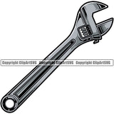 Wrench Adjustment Vector Design Element White Background Mechanic Engine Auto Repair Automotive Service Car Truck Motorcycle Technician Garage Shop Vehicle Maintenance Company Business Logo Clipart SVG