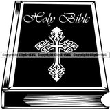 Mortuary Bible Book Design Element Science Funeral Burial Service Die Pass Away Cremate Cremation Death Morgue Autopsy Dead Body Corpse Cadaver Health Horror Design Logo Clipart SVG