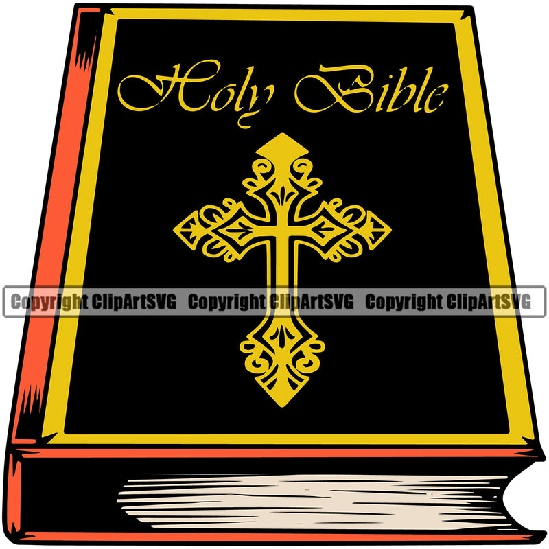 Mortuary Holy Bible Book Color Design Element Science Funeral Burial Service Die Pass Away Cremate Cremation Death Morgue Autopsy Dead Body Corpse Cadaver Health Horror Design Logo Clipart SVG