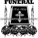 Funeral Quote Mortuary Science Funeral Burial Service Die Pass Away Cremate Cremation Death Morgue Autopsy Dead Body Corpse Cadaver Health Horror Design Logo Clipart SVG