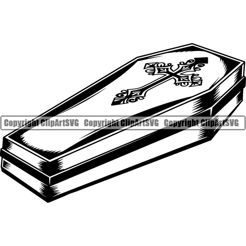 Mortuary Woman Coffin Vector Design Element Science Funeral Burial Service Die Pass Away Cremate Cremation Death Morgue Autopsy Dead Body Corpse Cadaver Health Horror Logo Clipart SVG