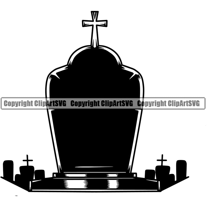 Mortuary Tombstone Science Funeral Burial Service Die Pass Away Cremate Cremation Death Morgue Autopsy Dead Body Corpse Cadaver Health Horror Design Logo Clipart SVG