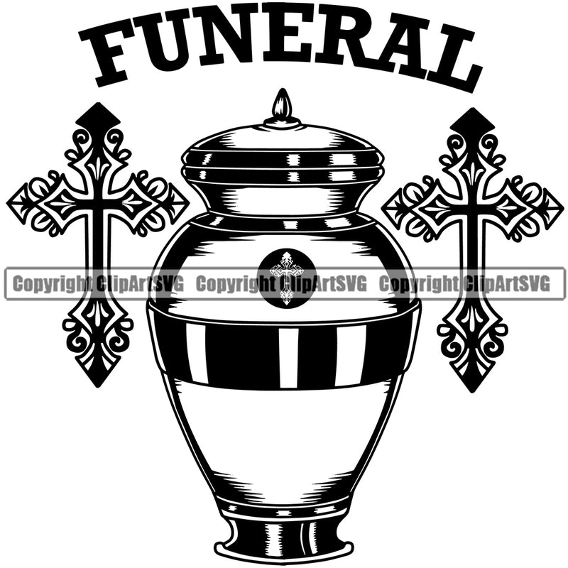 Funeral Quote Mortuary Urn Cremation Jewelry Human Science Funeral Burial Service Die Pass Away Cremate Cremation Death Morgue Autopsy Dead Body Corpse Cadaver Health Horror Design Logo Clipart SVG
