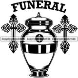 Funeral Quote Mortuary Urn Cremation Jewelry Human Science Funeral Burial Service Die Pass Away Cremate Cremation Death Morgue Autopsy Dead Body Corpse Cadaver Health Horror Design Logo Clipart SVG