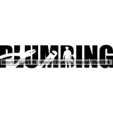 Plumbing Quote White Background Plumber Pipe Repair Service Plumbing Work Water Maintenance Bathroom Kitchen Professional Tool Repairman Handyman Equipment Drain House Clipart SVG