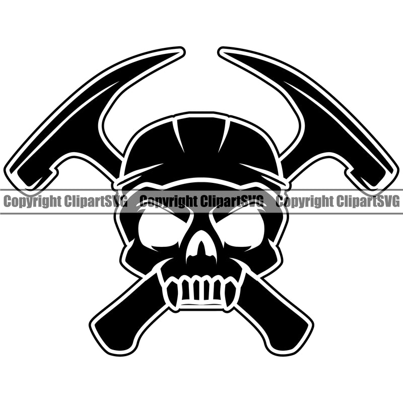 Roofing Roofer Roof Home House Residential Construction Skull Skeleton Head On Crossed Hammer Vector Design Element Architecture Building Rooftop Work Repair Worker Builder Company Business Logo Clipart SVG