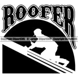 Roofer Quote Black Logo Design Element Roofing Roofer Roof Home House Residential Construction Architecture Building Rooftop Work Repair Worker Builder Company Business Logo Clipart SVG