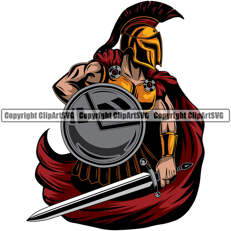 maroon spartan head logo