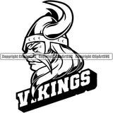 Vikings Mustache Long Hairs Mascot Ancient Viking Horns Helmet Sideview Horned Military Soldier Warrior Battle Fight Horns Medieval Fighter War Mascots Sports Team School Mascot Game Fantasy eSport Animal Emblem Badge Logo Symbol Clipart SVG