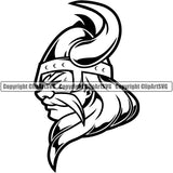 Viking Mustache Long Hairs Vikings Mascot Ancient Viking Horns Helmet Sideview Horned Military Soldier Warrior Battle Fight Horns Medieval Fighter War Mascots Sports Team School Mascot Game Fantasy eSport Animal Emblem Badge Logo Symbol Clipart SVG