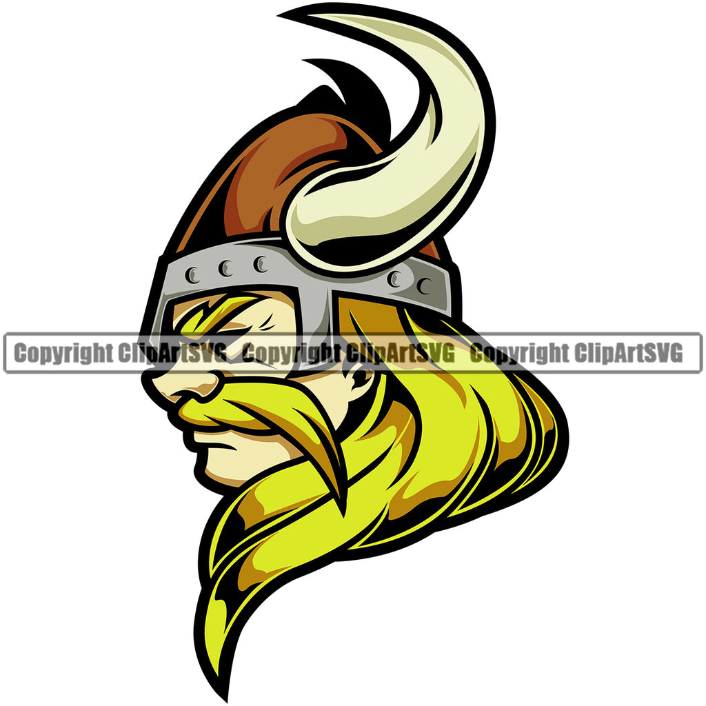 cartoon viking helmet with horns