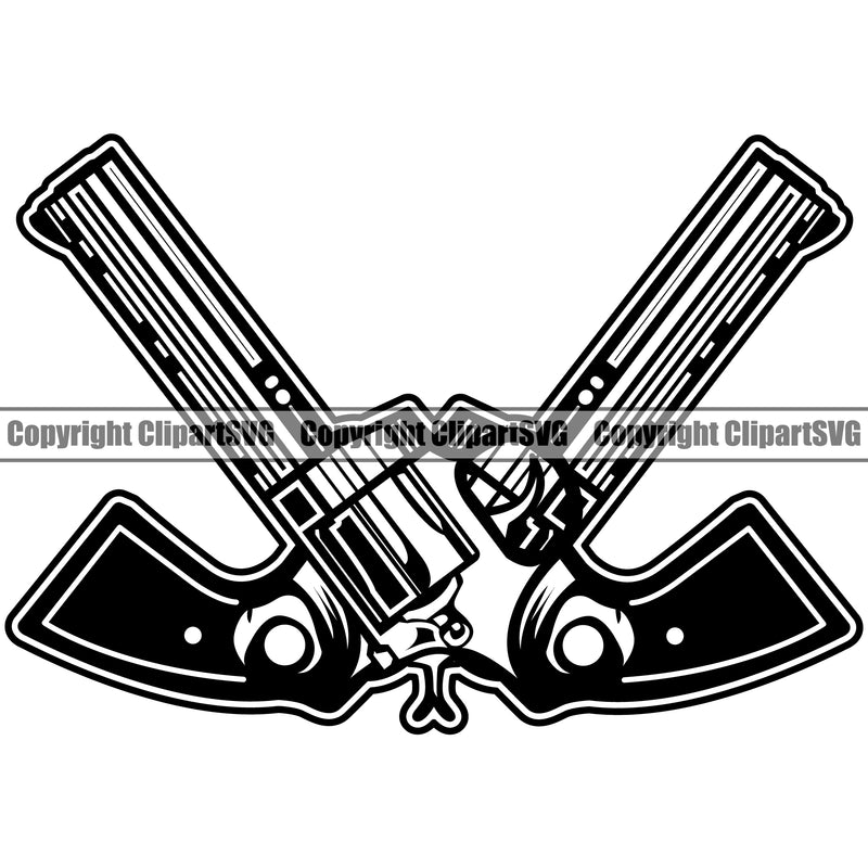 Cowboy Western Texas Vintage American Country Rodeo Cowboy Guns Crossed Pistol Design Element People Retro Old Wild West Art Design Isolated Rancher Logo Clipart SVG