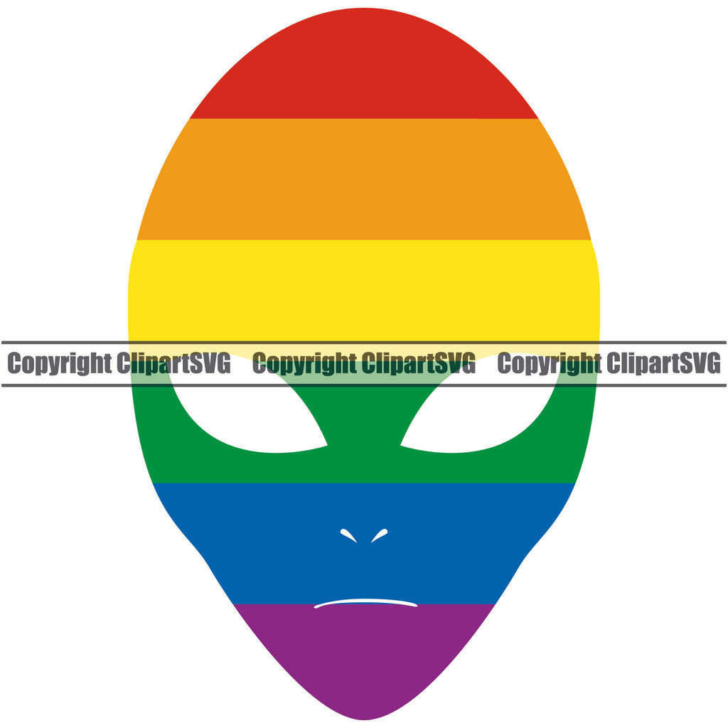 People Gay Alien Color Design Element White Background Vector Homosexual LGBT Happy Love People Rainbow LGBTQ Pride Proud Lesbian Bisexual Transgender Rights Art Logo Clipart SVG