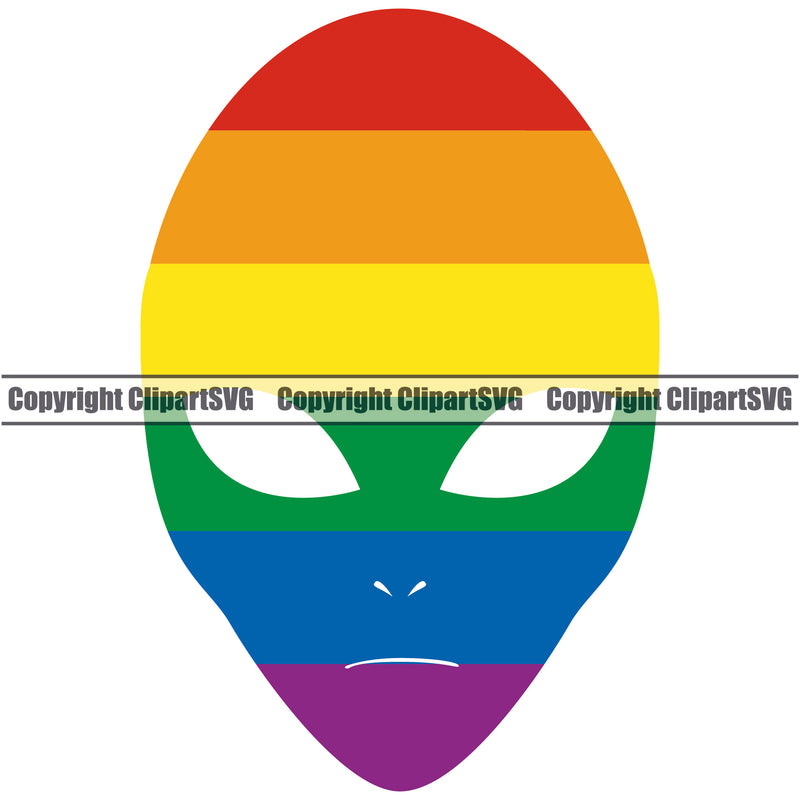 People Gay Alien Color Design Element White Background Vector Homosexual LGBT Happy Love People Rainbow LGBTQ Pride Proud Lesbian Bisexual Transgender Rights Art Logo Clipart SVG