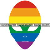 People Gay Alien Color Design Element White Background Vector Homosexual LGBT Happy Love People Rainbow LGBTQ Pride Proud Lesbian Bisexual Transgender Rights Art Logo Clipart SVG