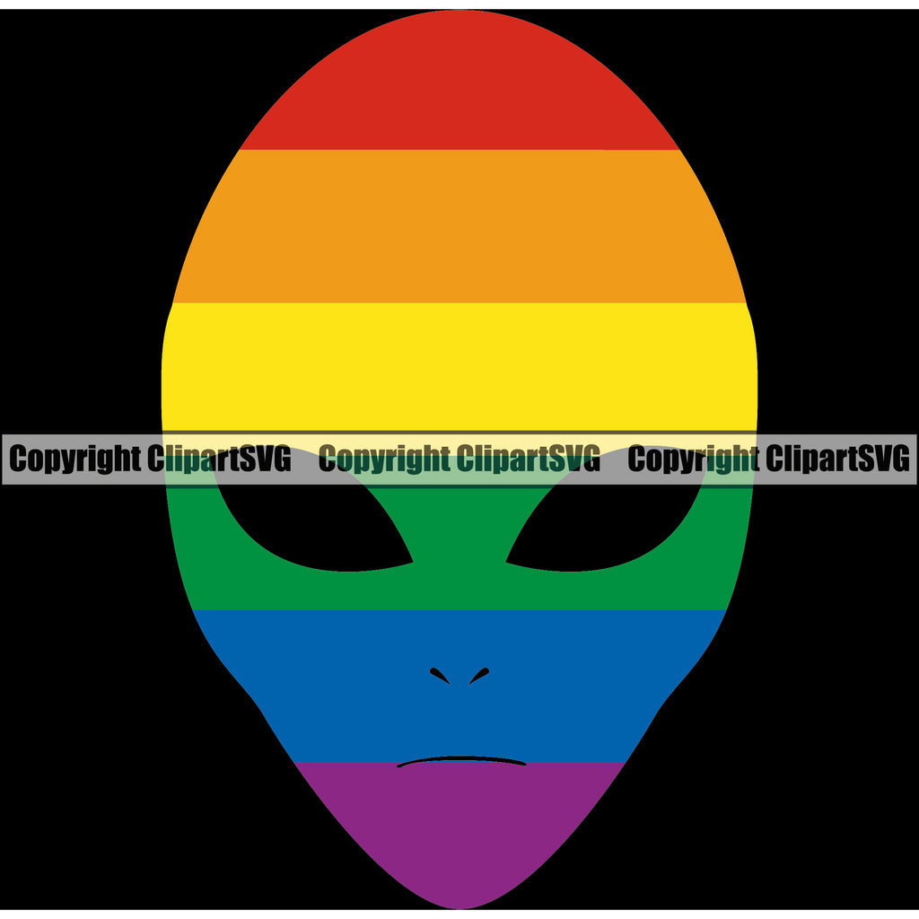 People Gay Alien Color Design Element Black Background Vector Homosexual LGBT Happy Love People Rainbow LGBTQ Pride Proud Lesbian Bisexual Transgender Rights Art Logo Clipart SVG
