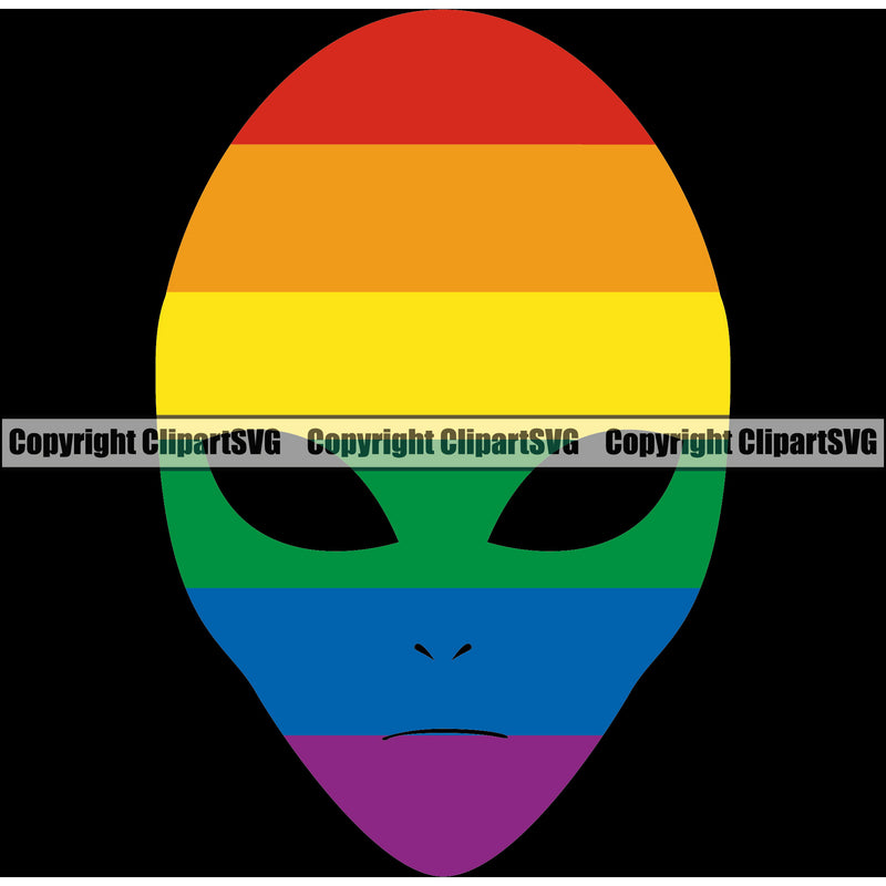 People Gay Alien Color Design Element Black Background Vector Homosexual LGBT Happy Love People Rainbow LGBTQ Pride Proud Lesbian Bisexual Transgender Rights Art Logo Clipart SVG