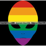 People Gay Alien Color Design Element Black Background Vector Homosexual LGBT Happy Love People Rainbow LGBTQ Pride Proud Lesbian Bisexual Transgender Rights Art Logo Clipart SVG