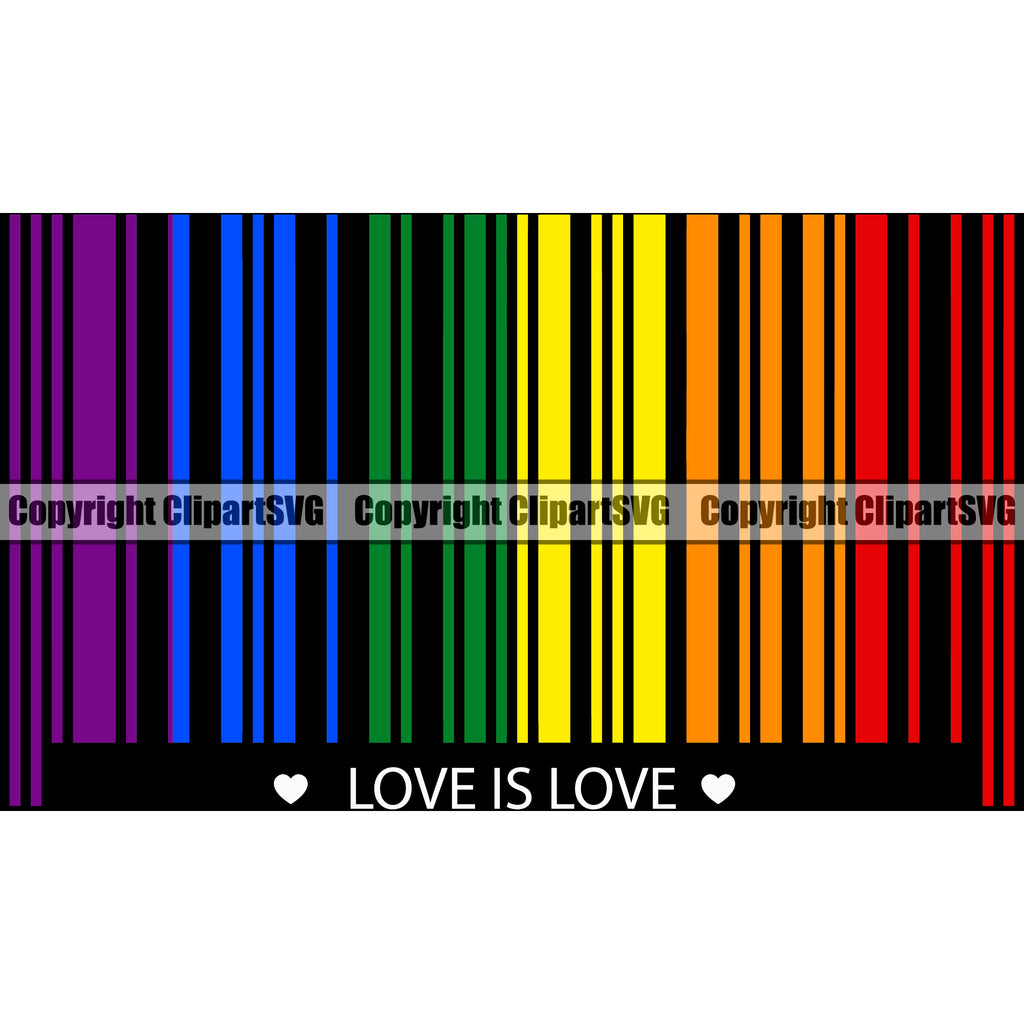 People Gay Barcode Vector Color Design Element Black Background Homosexual LGBT Happy Love People Rainbow LGBTQ Pride Proud Lesbian Bisexual Transgender Rights Art Logo Clipart SVG