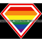 People Gay Symbol Diamond Color Design Element Black Background Homosexual LGBT Happy Love People Rainbow LGBTQ Pride Proud Lesbian Bisexual Transgender Rights Art Logo Clipart SVG