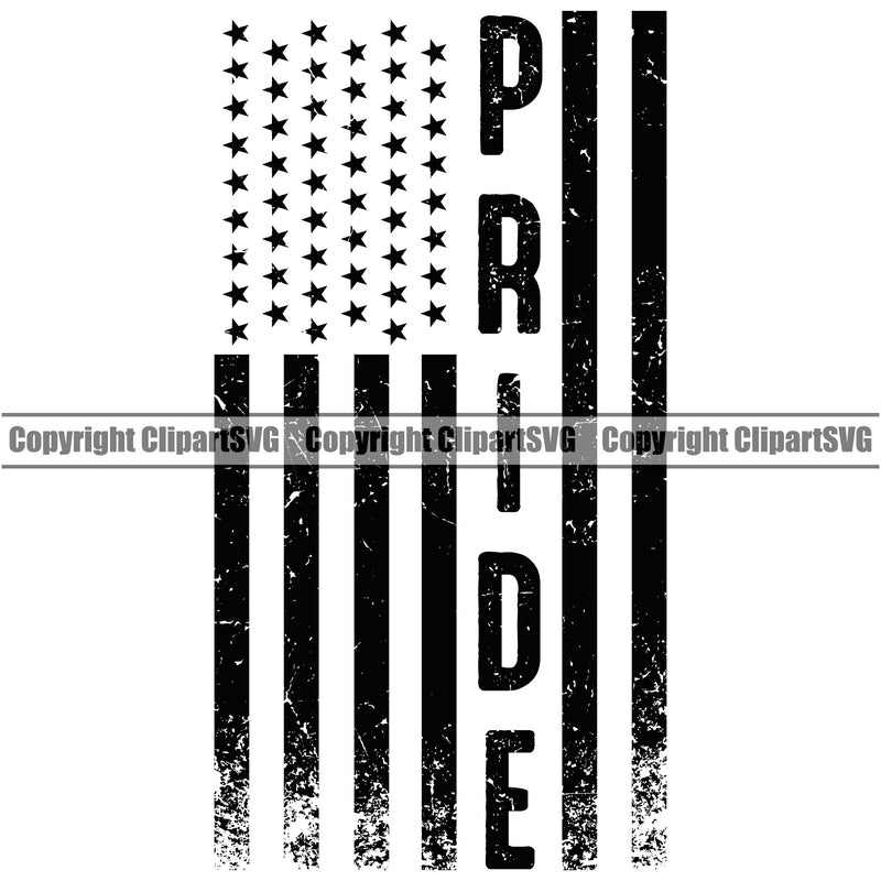 Pride Black Color Quote People Gay Symbol USA Flag United State Design Element White Background Homosexual LGBT Happy Love People Rainbow LGBTQ Pride Proud Lesbian Bisexual Transgender Rights Art Logo Clipart SVG