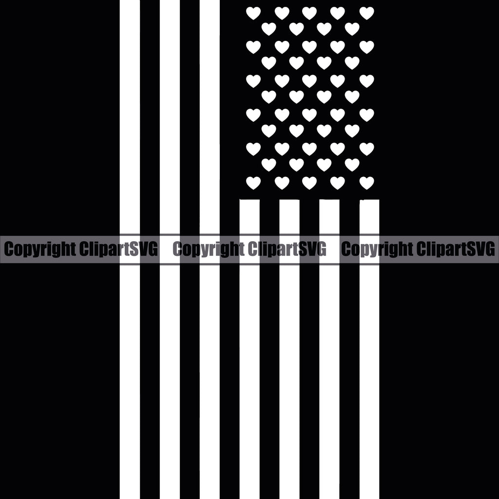 Black And White Color Gay USA Flag United State Black Background Design Element Homosexual LGBT Happy Love People Rainbow LGBTQ Pride Proud Lesbian Bisexual Transgender Rights Art Logo Clipart SVG