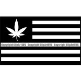 Marijuana Sign On Flag Gay People USA Flag United State Flag Design Element Black And White Color Homosexual LGBT Happy Love People Rainbow LGBTQ Pride Proud Lesbian Bisexual Transgender Rights Art Logo Clipart SVG