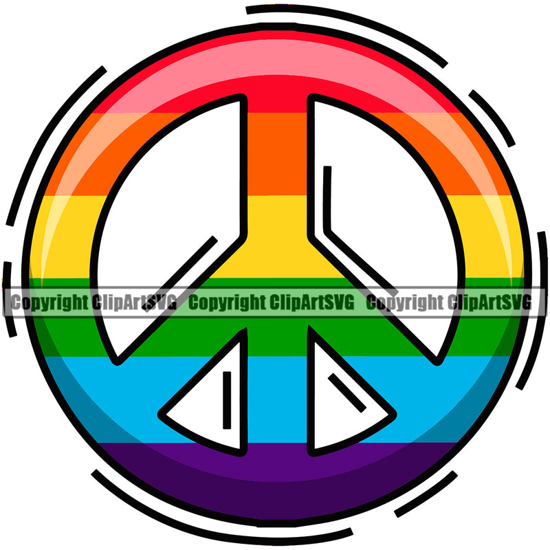 Gay People Peach Color Logo Design Element White Background Homosexual LGBT Happy Love People Rainbow LGBTQ Pride Proud Lesbian Bisexual Transgender Rights Art Logo Clipart SVG