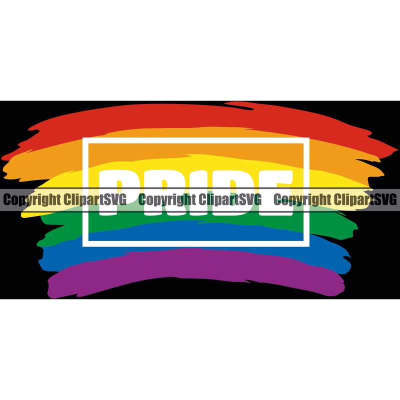 Pride Color Quote Rainbow Color Design Element Vector Gay Homosexual LGBT Happy Love People Rainbow LGBTQ Pride Proud Lesbian Bisexual Transgender Rights Art Logo Clipart SVG