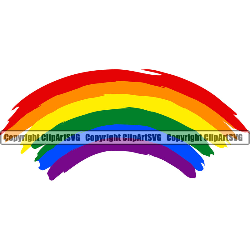 People Gay Rainbow Painted Color Design Element Homosexual LGBT Happy Love People Rainbow LGBTQ Pride Proud Lesbian Bisexual Transgender Rights Art Logo Clipart SVG