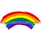 People Gay Rainbow Painted Color Design Element Homosexual LGBT Happy Love People Rainbow LGBTQ Pride Proud Lesbian Bisexual Transgender Rights Art Logo Clipart SVG