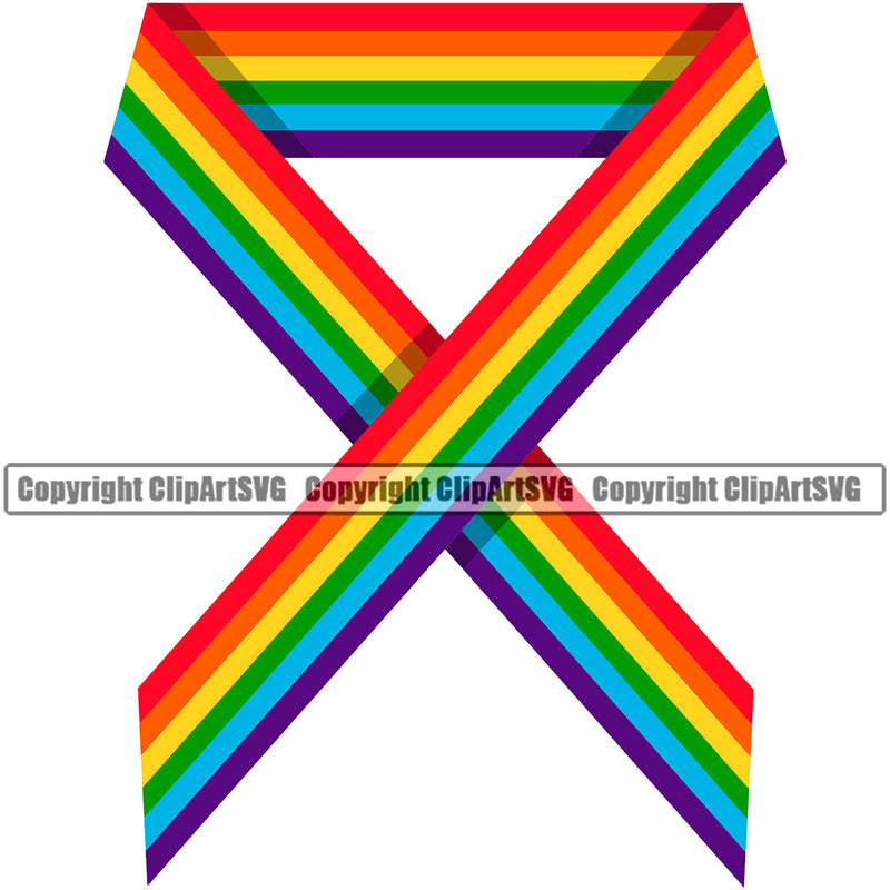 People Gay Ribbon Vector Design Element Homosexual LGBT Happy Love People Rainbow LGBTQ Pride Proud Lesbian Bisexual Transgender Rights Art Logo Clipart SVG