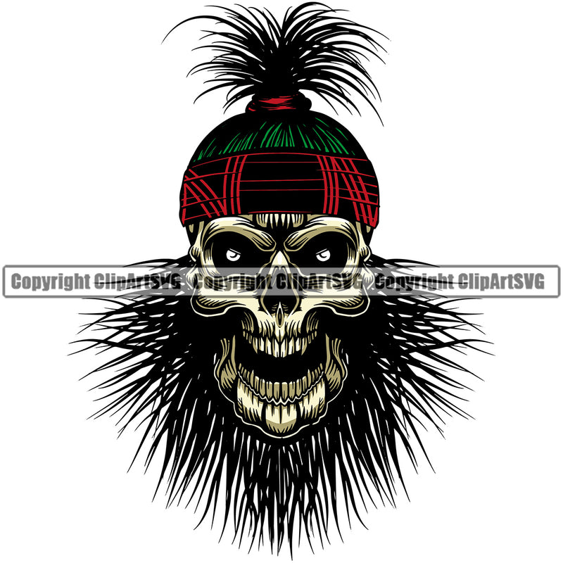 People Skull African Witch Doctor Skull Skeleton Color Design Element White Background Death Head Skeleton Dead Face Horror Human Bone Evil Tattoo Grunge Scary Gothic Art Logo Clipart SVG