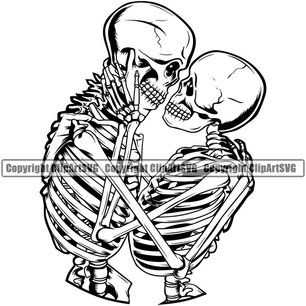two people in love clipart black and white