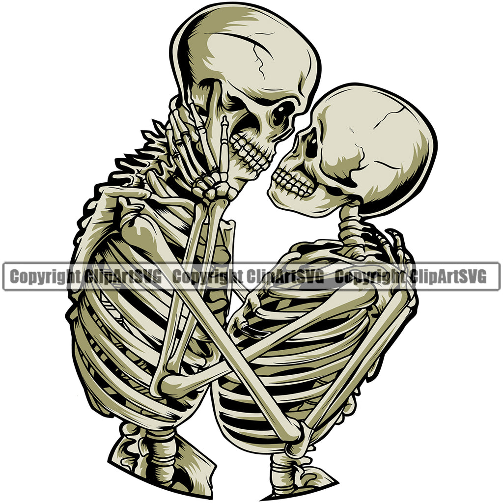 couples skull skeleton scary