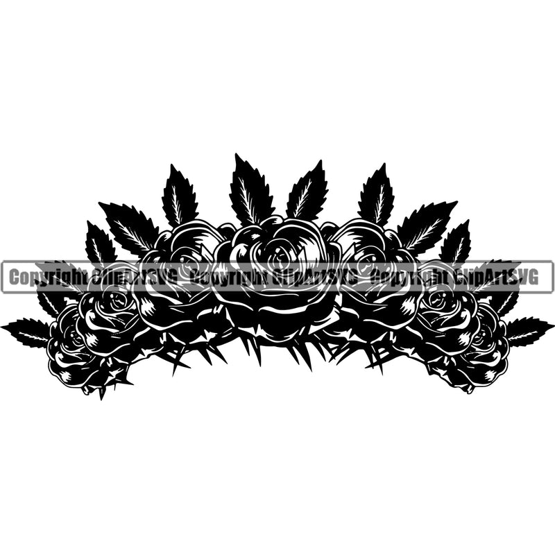 People Skull Roses Blood Dripping Vector Black And White Color Design Element Death Head Skeleton Dead Face Horror Human Bone Evil Tattoo Grunge Scary Gothic Art Logo Clipart SVG