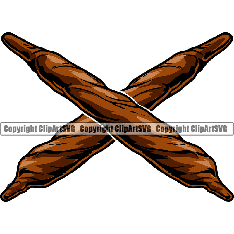 Red Color Marijuana Roll Crossed Design Element White Background Legalize Pot Organic Leaf Medical Medicine Health Herb Plant Cannabis Hemp Drug Grass Weed THC Legal Art Logo Clipart SVG