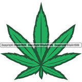Marijuana Green Color Leaf Vector White Background Design Element Legalize Pot Organic Leaf Medical Medicine Health Herb Plant Cannabis Hemp Drug Grass Weed THC Legal Art Logo Clipart SVG