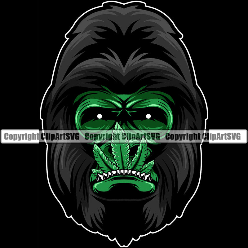 Money Face Marijuana Leaf Black Color And Black Background Logo Design Element BW Legalize Pot Organic Leaf Medical Medicine Health Herb Plant Cannabis Hemp Drug Grass Weed THC Legal Art Logo Clipart SVG