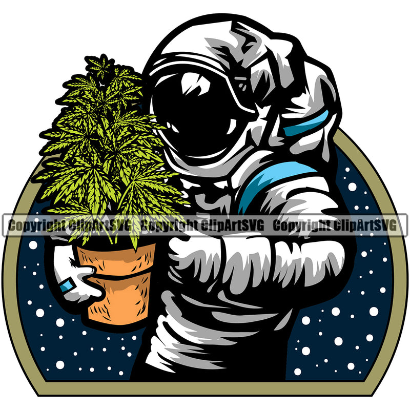 Marijuana Leaf Vector BW Man Holding Weed Pot Color Circle Design Element Legalize Pot Organic Leaf Medical Medicine Health Herb Plant Cannabis Hemp Drug Grass Weed THC Legal Art Logo Clipart SVG