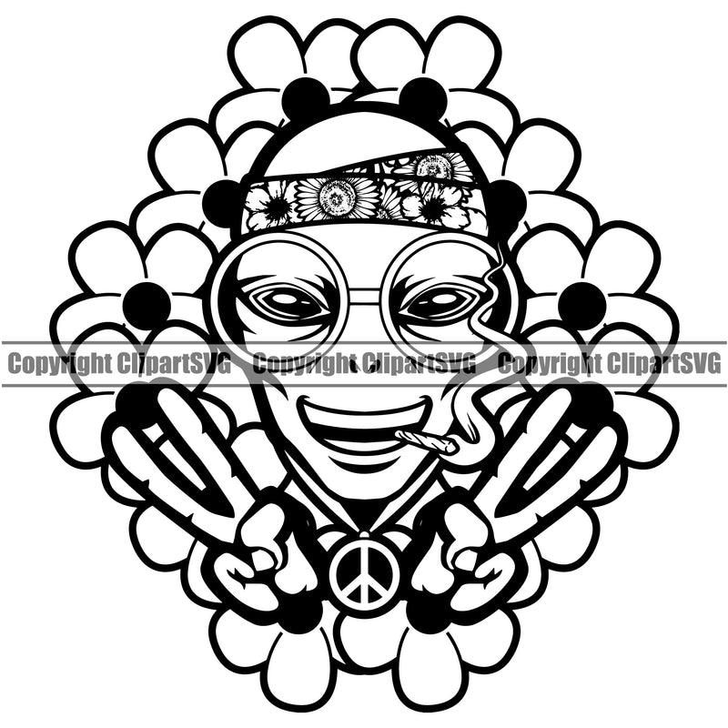 Black And White Aline Peach Hand Sign Design Element Marijuana Smoking Legalize Pot Organic Leaf Medical Medicine Health Herb Plant Cannabis Hemp Drug Grass Weed THC Legal Art Logo Clipart SVG