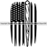 Black And White USA Flag Marijuana Roll Vector Design Element BW Legalize Pot Organic Leaf Medical Medicine Health Herb Plant Cannabis Hemp Drug Grass Weed THC Legal Art Logo Clipart SVG