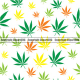 Lot Of Color Marijuana Leaf Vector White Background Design Element Legalize Pot Organic Leaf Medical Medicine Health Herb Plant Cannabis Hemp Drug Grass Weed THC Legal Art Logo Clipart SVG
